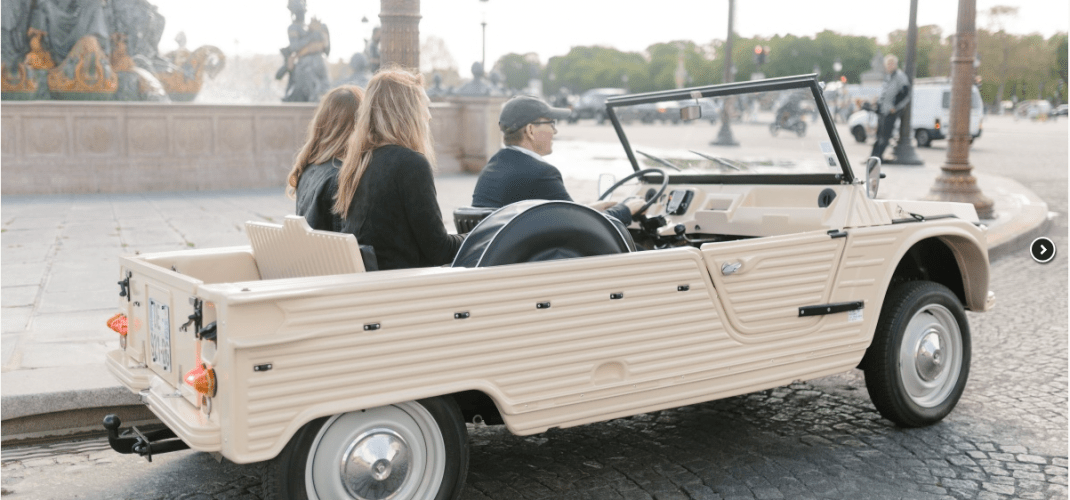 What about doing a little tour of Paris in an old Méhari, seems like fun right?