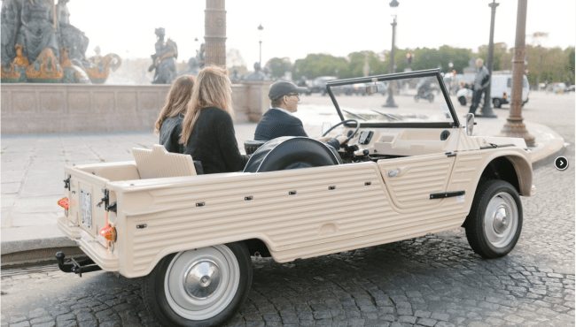 What about doing a little tour of Paris in an old Méhari, seems like fun right?