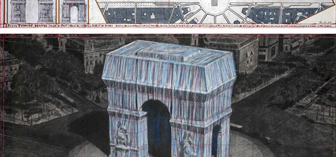 The Arc de Triomphe all wrapped up!